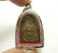Lp Boon Lord Buddha Samadhi Under Bo Tree Thai Magic Yant Amulet Lucky Pendant
