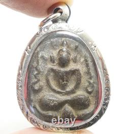 Lp Boon Samadhi Buddha Blessing Thai Amulet Pendant Healthy Peaceful Happy Life