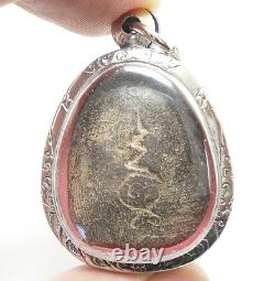 Lp Boon Samadhi Buddha Blessing Thai Amulet Pendant Healthy Peaceful Happy Life