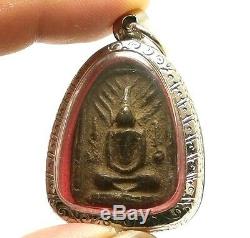 Lp Boon Samadhi Buddha Blessing Thai Amulet Pendant Healthy Peaceful Happy Life