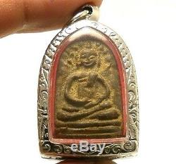 Lp Boon Samadhi Buddha Enlighten Thai Amulet Pendant Healthy Peaceful Happy Life
