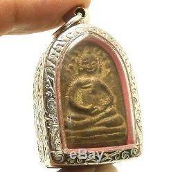 Lp Boon Samadhi Buddha Enlighten Thai Amulet Pendant Healthy Peaceful Happy Life