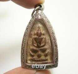 Lp Boon Samati Lotus Buddha Thai Amulet Rich Lucky Long Life Great Siam Pendant
