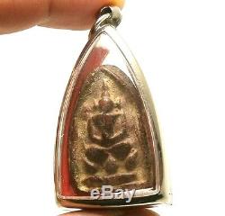 Lp Boon Samati Lotus Buddha Thai Amulet Rich Lucky Long Life Great Siam Pendant
