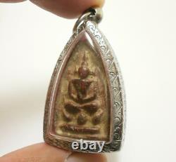 Lp Boon Samati Lotus Buddha Thai Amulet Rich Lucky Long Life Great Siam Pendant