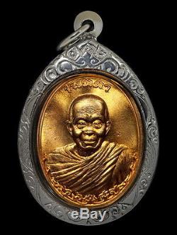 Lp Koon Wat Banrai Rien Metta Be. 2555 Thongtip Thai Amulet Buddha Coin Code. 1233