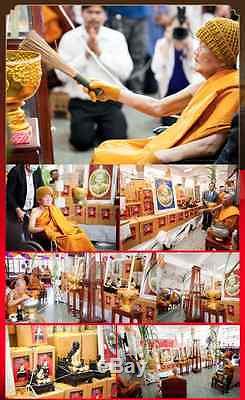 Lp Koon Wat Banrai Rien Metta Be. 2555 Thongtip Thai Amulet Buddha Coin Code. 1233