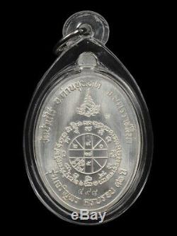 Lp Koon Wat Banrai Thai Amulet Buddha Series Jaroenpon 19 Silver Be. 2557 No. 498