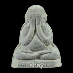 Lp Mian Phra Pidta Thai Buddha Amulet Pendant Collectible Lucky Talisman 2537NEW