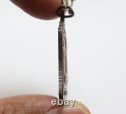 Lp Phrom Coin Blessed In 1971 Miracle Magic Yant Thai Buddha Real Amulet Pendant