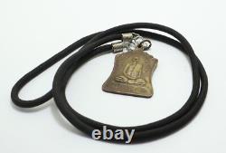 Lp Phrom Coin Blessed In 1971 Miracle Magic Yant Thai Buddha Real Amulet Pendant