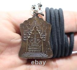Lp Phrom Coin Blessed In 1971 Miracle Magic Yant Thai Buddha Real Amulet Pendant