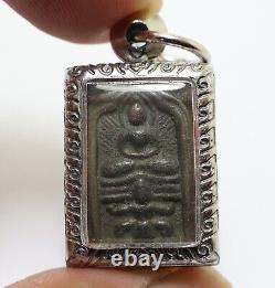 Lp Suk Blessed 1897 Samadhi Buddha Thai Sook Antique Lucky Amulet Small Pendant