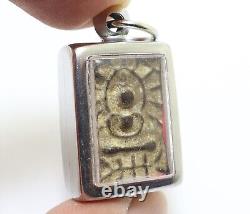 Lp Suk Blessed 1897 Samadhi Buddha Thai Sook Antique Lucky Amulet Small Pendant