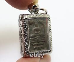 Lp Suk Blessed 1897 Samadhi Buddha Thai Sook Antique Lucky Amulet Small Pendant