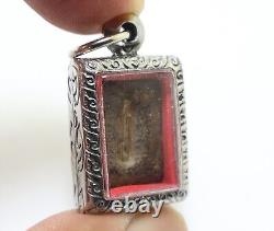 Lp Suk Blessed 1897 Samadhi Buddha Thai Sook Antique Lucky Amulet Small Pendant