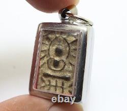 Lp Suk Blessed 1897 Samadhi Buddha Thai Sook Antique Lucky Amulet Small Pendant