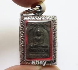 Lp Suk Blessed 1897 Small Pendant 2 Thai Buddha Magic Sook Antique Lucky Amulet
