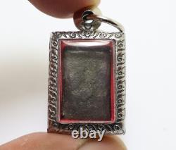Lp Suk Blessed 1897 Small Pendant 2 Thai Buddha Magic Sook Antique Lucky Amulet