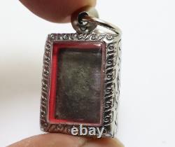 Lp Suk Blessed 1897 Small Pendant 2 Thai Buddha Magic Sook Antique Lucky Amulet