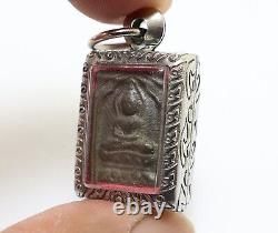 Lp Suk Blessed In 1897 Buddha Thai Magic Sook Antique Lucky Amulet Small Pendant