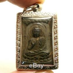 Lp Suk Sook Lord Buddha Blessing Thai Magic Takrut Miracle Amulet Lucky Pendant