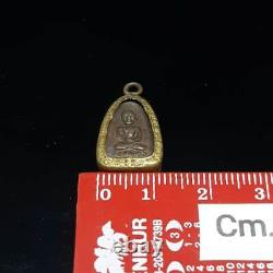 Lp Thuad Nang Kwak 2508be Mini Copper Coin Powerful Thai Buddha Amulet Pendant