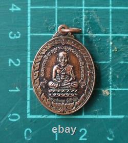 Lp Thuad Tuad Talisman Gold Plated Coin Thai Buddha Amulet