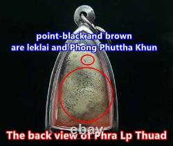 Lp Thuad Wat Changhai Leklai Embed BE. 2497-2505 Old Thai Buddha Amulet Pendant
