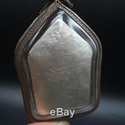 Lp Tim Buddha Khunphan Full Silver Takrut Thai Amulet Silver Water Proof Case