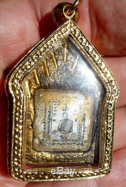 Lp Tim Roop Tai Phra Khun Paen Buddha Amulet 9 Takrut From Thailand