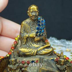 Lp Toh Statue Phra Buddha Monk Collectible Phra Somdej Holy Thai amulet Buddhism