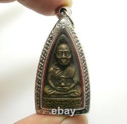 Lp Tuad Bless 1963 Wat Pakoh Thuad Thai Strong Protection Buddha Amulet Pendant