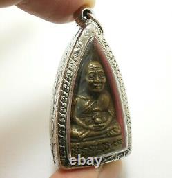 Lp Tuad Bless 1963 Wat Pakoh Thuad Thai Strong Protection Buddha Amulet Pendant