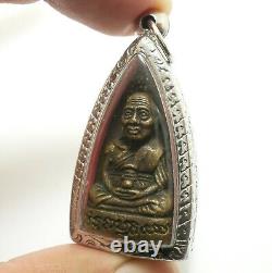 Lp Tuad Bless 1963 Wat Pakoh Thuad Thai Strong Protection Buddha Amulet Pendant