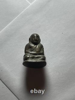 Luang Pho Ngern Thai Buddha Amulet Figurine Sitting Statue