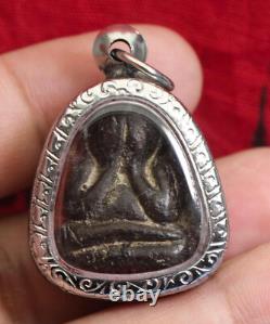 Luang Phor Kaew Wat Krua Wan Sacred Pidta Amulet Thai Buddha Antique Protection