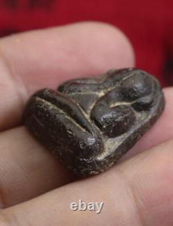 Luang Phor Kaew Wat Krua Wan Sacred Pidta Amulet Thai Buddha Antique Protection