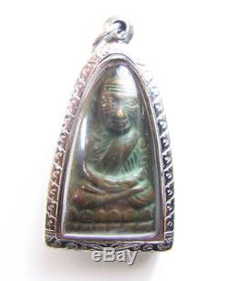 Luang Phor Thuad Wat Chang Hai be. 2505 Big Thai Buddha Amulet For Lucky