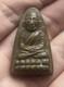 Luang Pu Thuad Thai Buddha Amulet Wat Chang Hai Metal Iron Shape Vintage