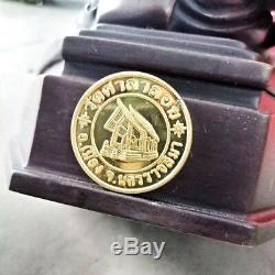Luang Pu Thuat Statue Popular Thai Amulet for Buddha Shelf and Good Luck Charm