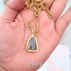 Luang Pu Thuat Thai Buddha Amulet Solid Gold 75% Frame Waterproof Lucky Fashion