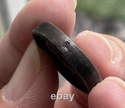 Luang Pu Toh Thai Buddhist Monk Amulet Black Metal Round Sacred Talisman