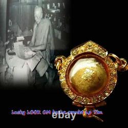 Lucky LOOK OM bucha amulet Lp Tim power metta rare collection, Real Thai Buddha