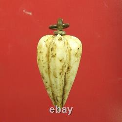 Ma fueng (star apple fruit) LP Pak wat bosth BE. 2462. Thai buddha & Card# 2