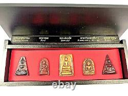 Magic 5 Buddha Benjapakee Lek Nam Pee Thai Amulet Luck Wealth Fetisn Talisman$$$