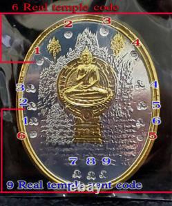 Magic Buddha UFO Coin Aj Mom Thai Amulet Attraction Charm Protect Great Mercy
