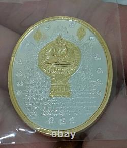 Magic Buddha UFO Coin Aj Mom Thai Amulet Attraction Charm Protect Great Mercy
