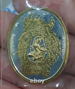 Magic Buddha UFO Coin Aj Mom Thai Amulet Attraction Charm Protect Great Mercy