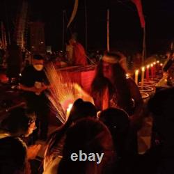 Magic Buddha UFO Coin Aj Mom Thai Amulet Attraction Charm Protect Great Mercy